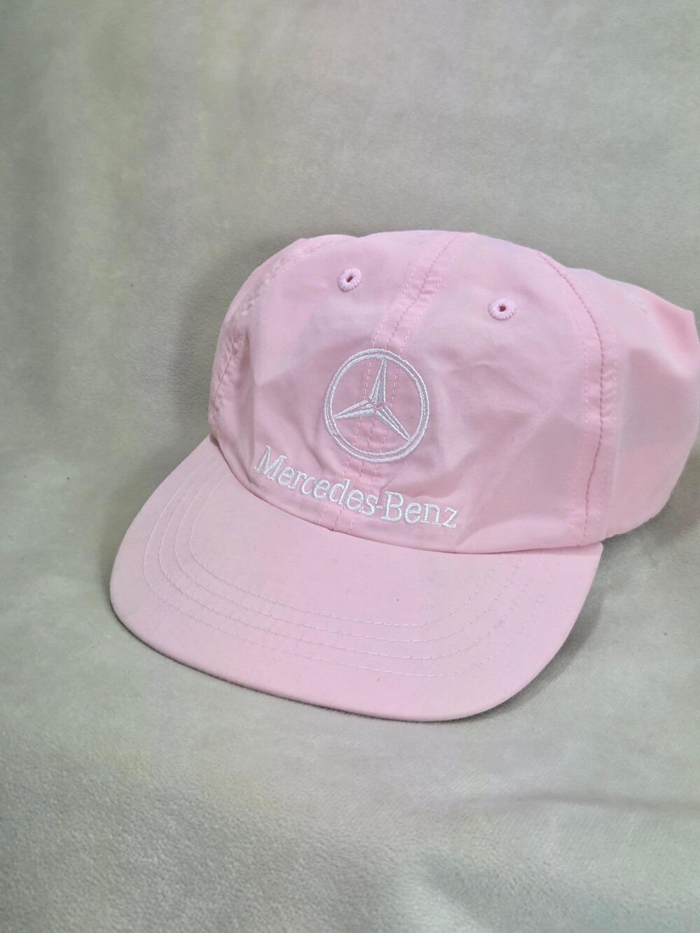 Mercedes Benz Pink Baseball Cap Hat Adjustable Strap Embroidered Logo Womens